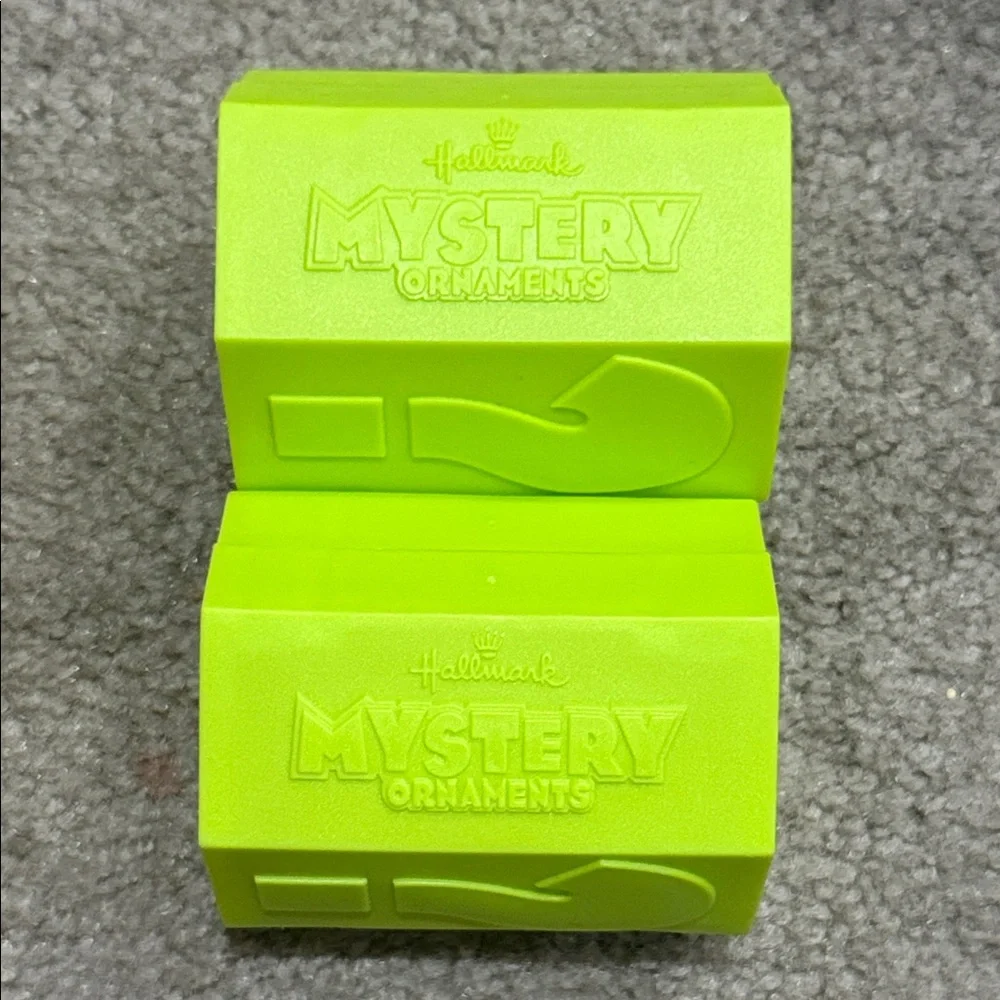 Hallmark Mystery Surprise Ornaments! Never opened! Bonus a suprise pin in a bag!